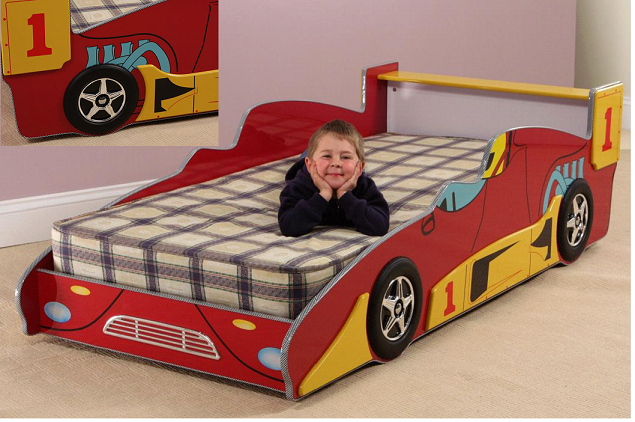 3ft Single Boys Racing Car Bed | Helibeds