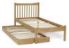 3ft Alice Honey Oak Finish Solid Wood Bed Frame With Pullout Guest Bed 7