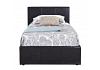 3ft Single Berlinda Brown Faux leather ottoman bed frame 4