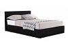 4ft6 Double Berlinda Black Faux leather ottoman bed frame 2