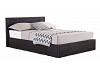 5ft King Size Berlinda Brown Faux leather ottoman bed frame 2