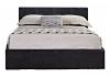 5ft King Size Berlinda Brown Faux leather ottoman bed frame 3