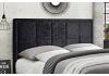 4ft Small Double Hannah Fabric upholstered black velvet bed frame 7