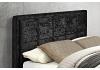 4ft Small Double Hannah Fabric upholstered ottoman bed frame Black Crushed Velvet 6