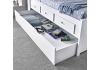 Vara 3ft single white,wood,twin guest bed frame 2