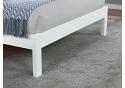 5ft King Size Connor white painted solid wood bed frame bedstead 2