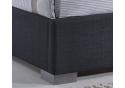 5ft King Size Nevada Grey Fabric Upholstered Bed Frame 2