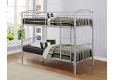 3ft single silver Corfe metal bunk bed frame 3