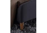 4ft6 Double Geneva Dark Grey Upholstered Bed Frame 2