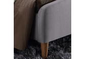 4ft6 Double Geneva Light Grey Upholstered Bed Frame 3