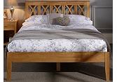 4ft6 Autumn Wooden Oak Finish Wood Bed Frame 2