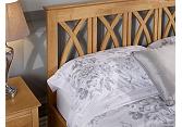 4ft6 Autumn Wooden Oak Finish Wood Bed Frame 3