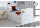 Captains Storage Bed - White 2