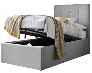 3ft Single Grey Candy Ottoman lift up storage bed frame