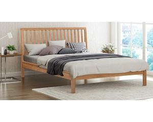 4ft6 Double Romley real oak,solid,strong,wood bed frame.Wooden bedstead