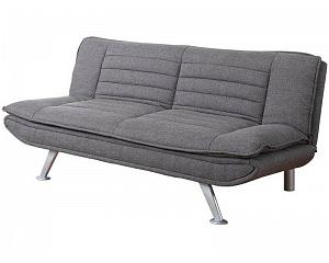 3 Seater Grey Metal Action Sofabed
