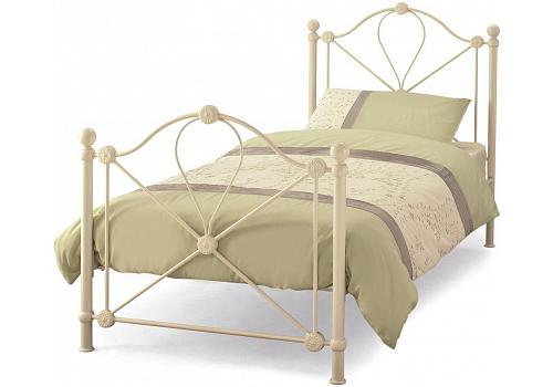 3ft Traditional style White Metal Bed Frame 1