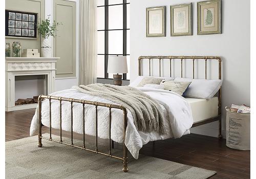 4ft6 Double Retro bed frame. Kennerton. Antique bronze,metal frame. Industrial style 1