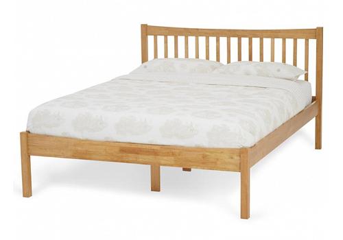 4ft Small Double Honey Oak Finish Solid Wood Bed Frame 1