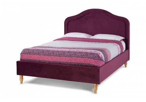 6ft Joyce Mulberry Colour Upholstered Bed Frame 1